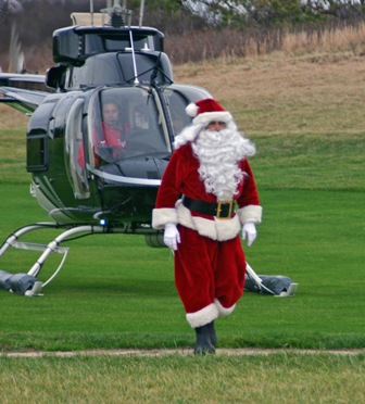 Santa walking